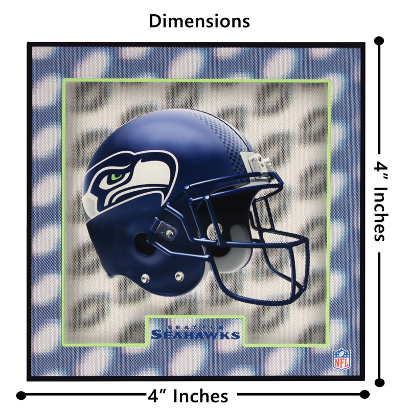 Sous-verre à effet holographique Seattle Seahawks Helmet