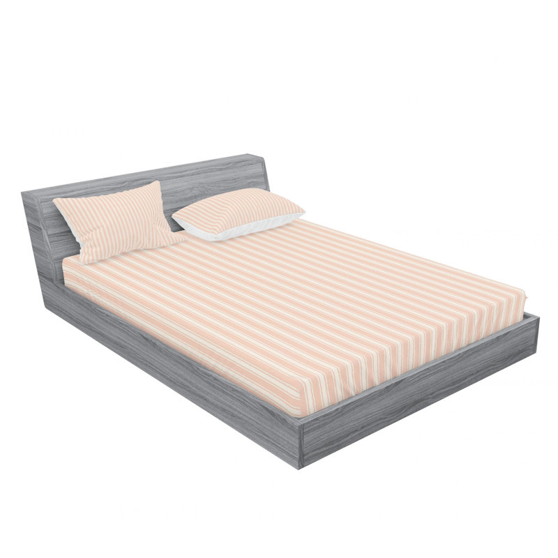 Ensemble de draps rétro Country House, Ensemble de drap pour grand lit avec drap-housse