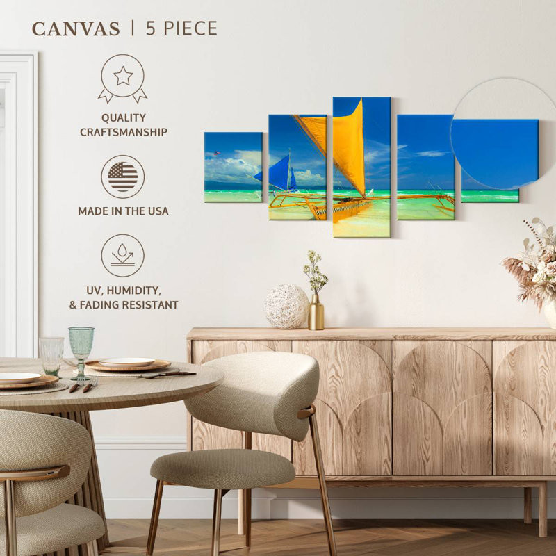 Caribbean Catamaran Boat, 42" H x 92" W