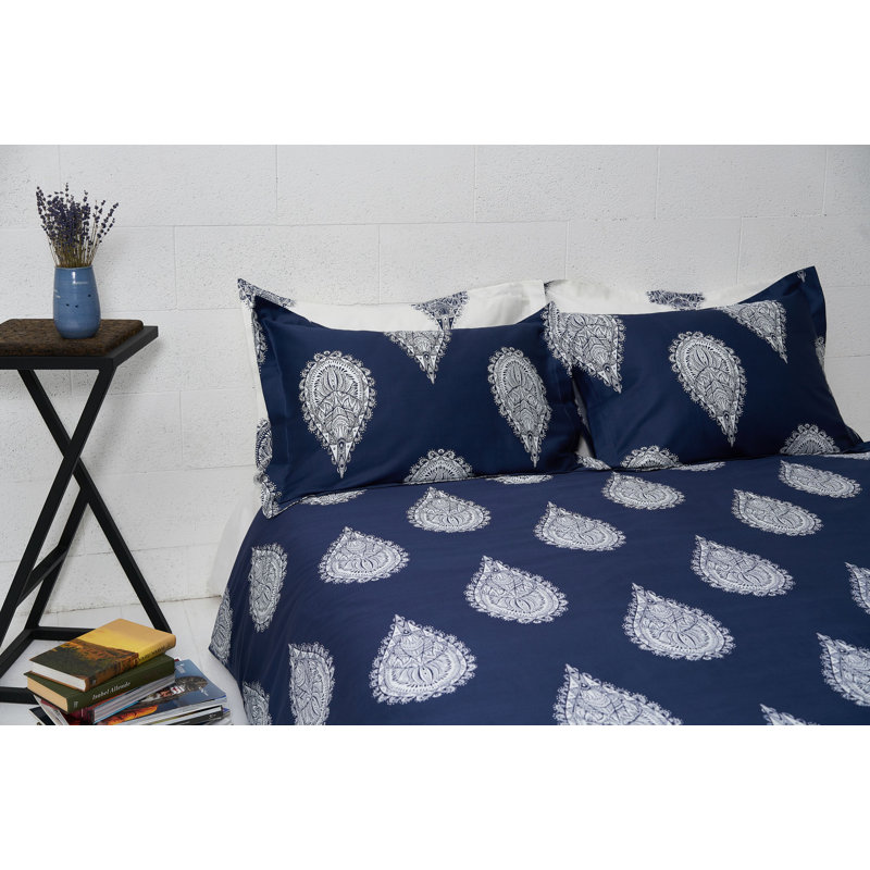 Shian Paisley Duvet Cover Set with Pillowcases, Double Duvet Cover