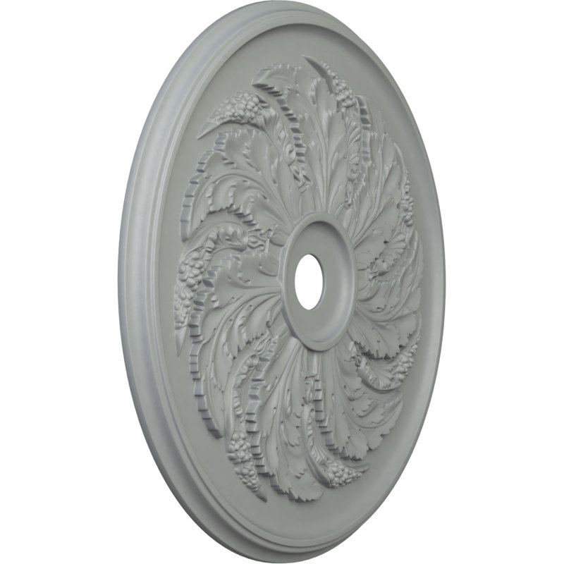 Médaillon de plafond Endurathane Sellek, diamètre extérieur de 42 1/8 po x P 1 7/8 po (convient aux auvents jusqu'à 9 po), apprêté en usine