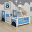 Classic Car-Shaped Platform Bed With Wheels