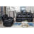 Recliner Sofa Set, Manual Reclining Chair Loveseats with Cup Holders, Chanah Bonded Leather Recliner Sofa Home Theater Seating Suitable for Living Room Furniture-1441863269