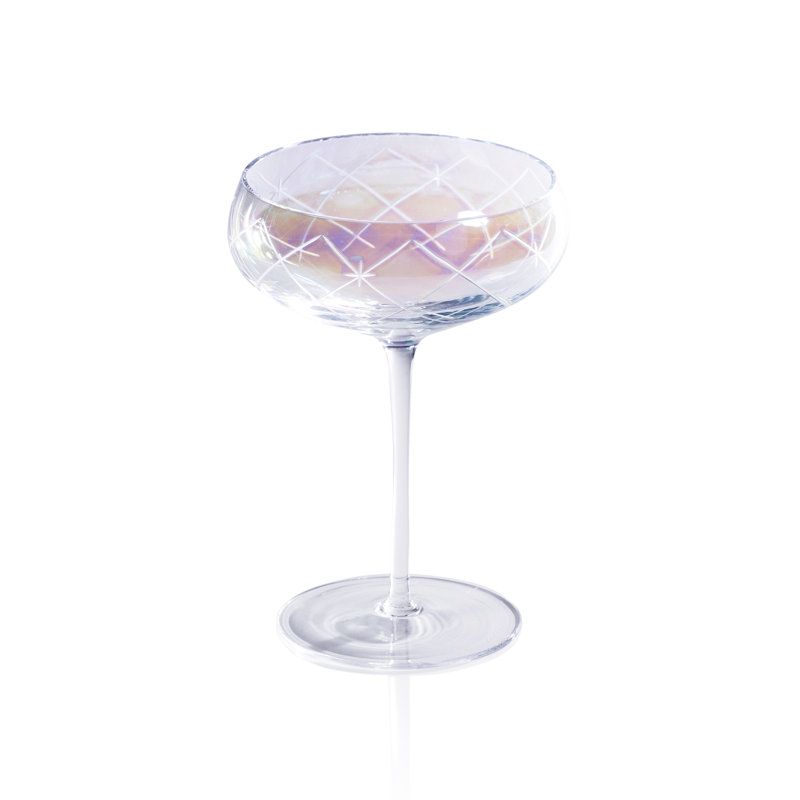 Verres coupés à la main Audrey, Lustre transparent