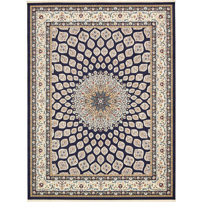 Tapis oriental bleu marine Jackson