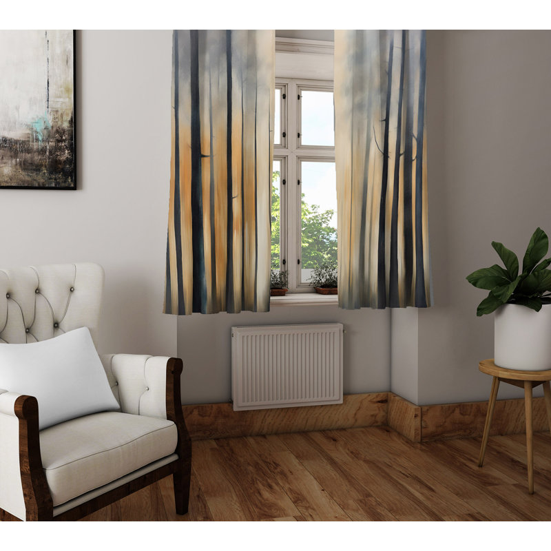 Semi Sheer Curtain Pair, 56" W x 78" L