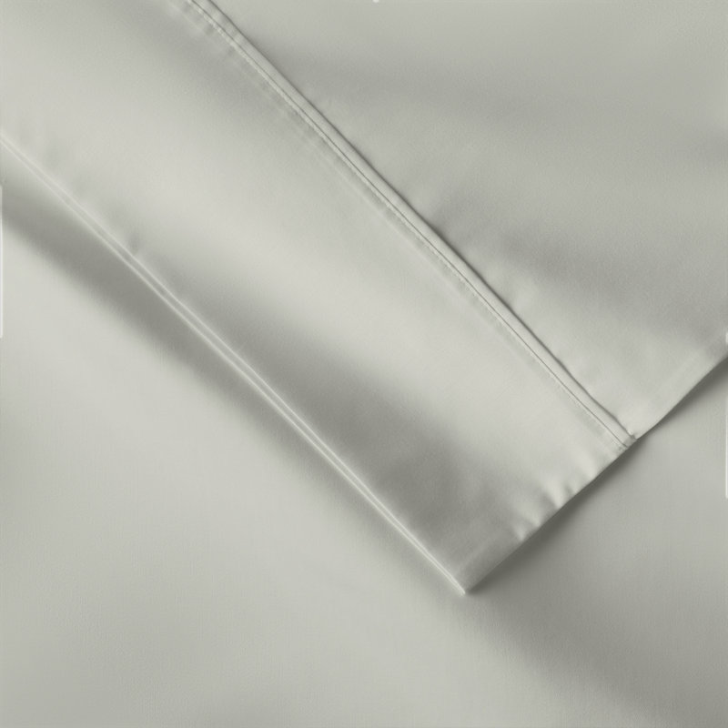 Danfield Cotton Sateen Pillowcase Set, Sage, King