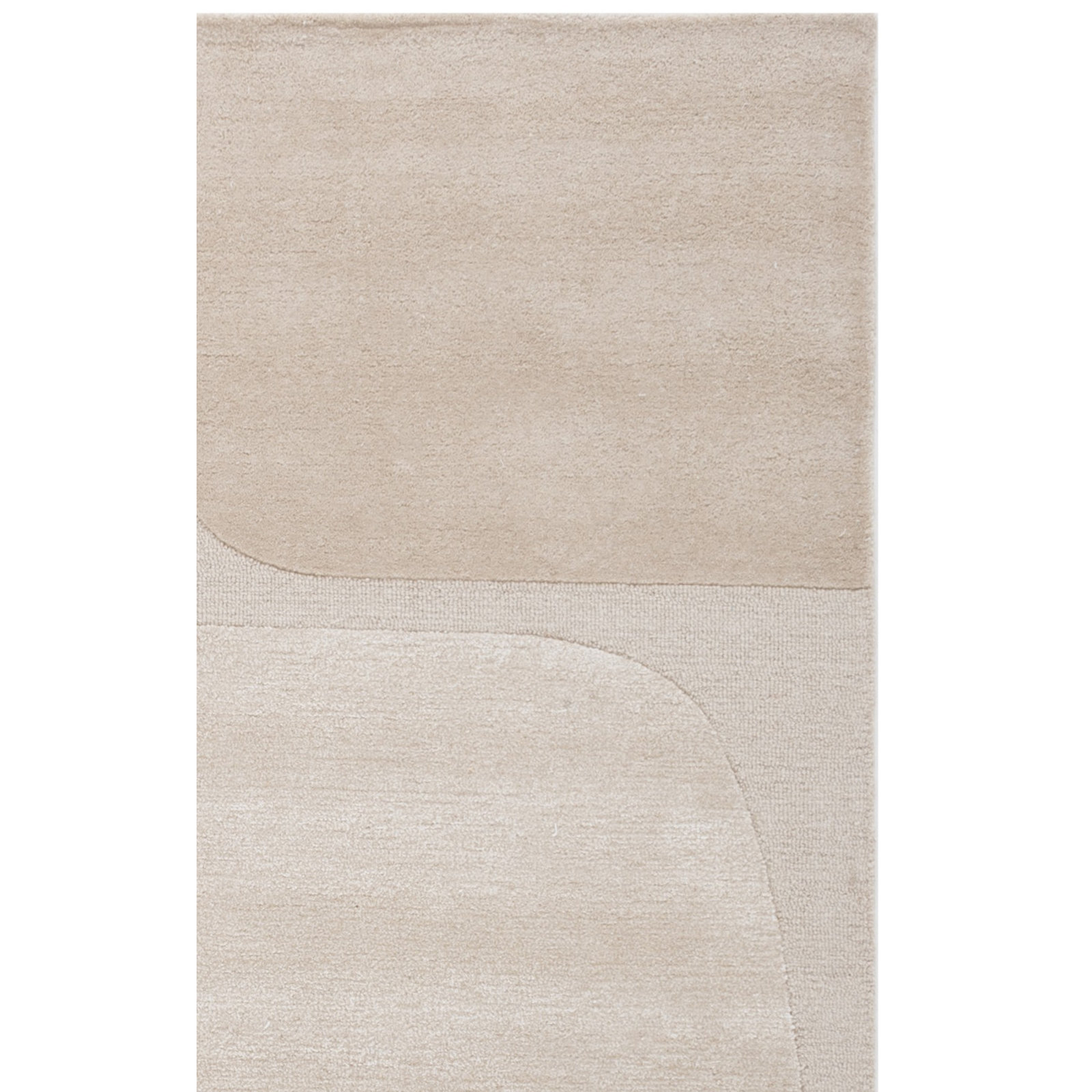 Martella Hand Tufted Wool, Viscose, Cotton Geometric Rug, Rectangle 5' x 8'
