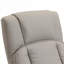 Fauteuil pivotant inclinable, manuel en cuir PU avec repose-pieds repose-pieds pour le salon, le bureau, la chambre à coucher