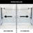 Elan 56-60" W x 76" H Sliding Frameless Shower Door with 3/8" Clear Glass-98714454