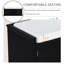 Banc de rangement Scape avec tiroirs, armoires et coussin amovible-1620542475