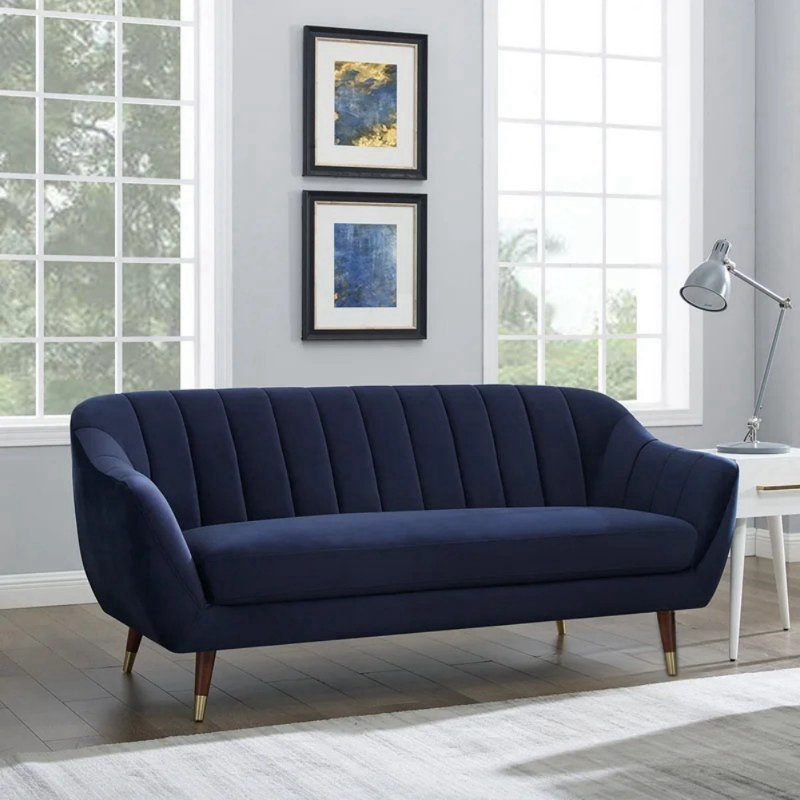 Canapé de salon de luxe American Light, Bleu très foncé