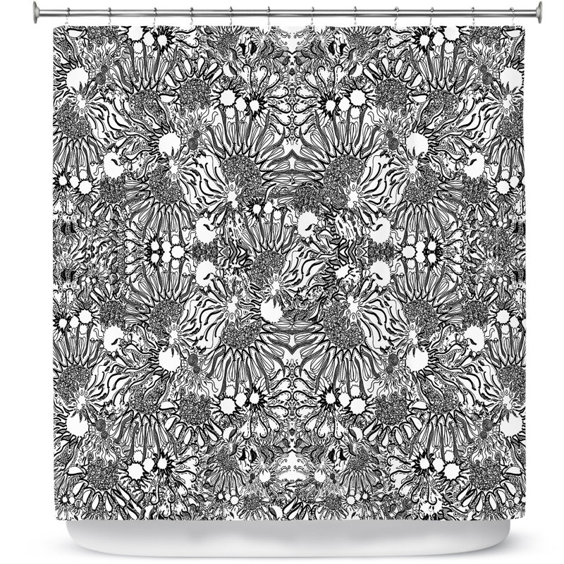 Flowers Go Go Single Shower Curtain