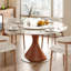 Ensembles de table de salle à manger moderne en pierre frittée 5 \ 7 pièces avec paresseux amovibles et chaises de cuisine en bois robustes pour 4 \ 6-123277868-123036665-123036666