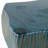 Tabouret de jardin en céramique avec texture ondulée - table d'appoint verte de 19 po pour une utilisation intérieure ou extérieure