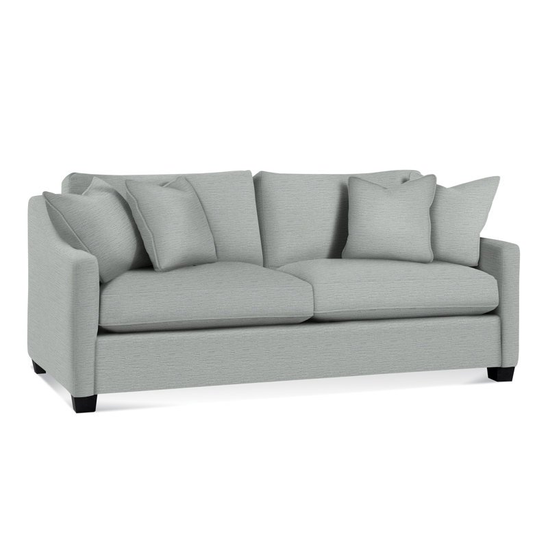 Oliver Sofa, Blue Buffalo Check; 0120-61, Black 