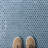 Hudson Penny Round 11-7/8 " x 12-5/8 " Porcelain Mosaic Floor and Wall Tile-35927617