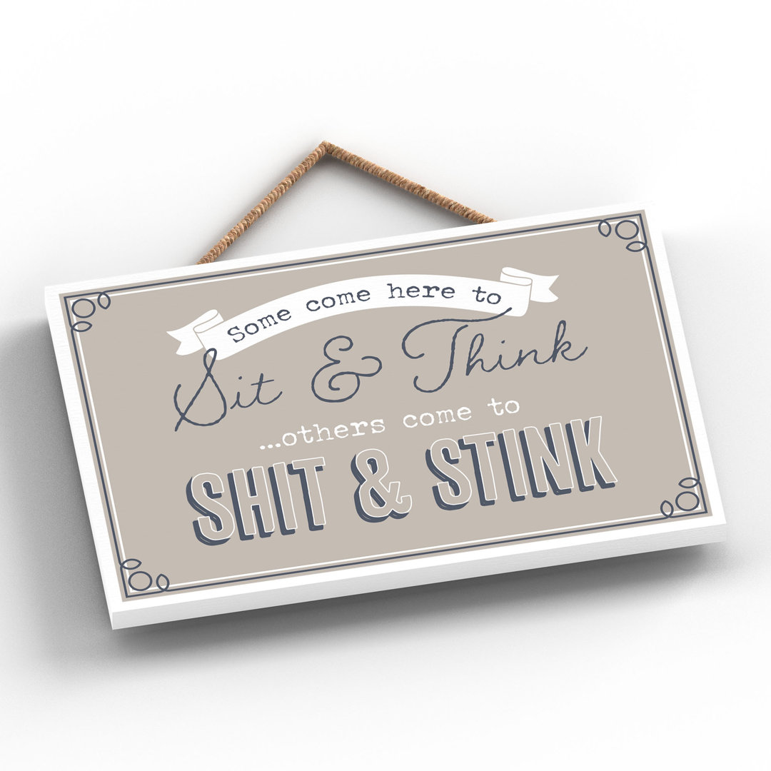 Vivid Squid Wholesale Shit And Stink - No Frame Print on Wood