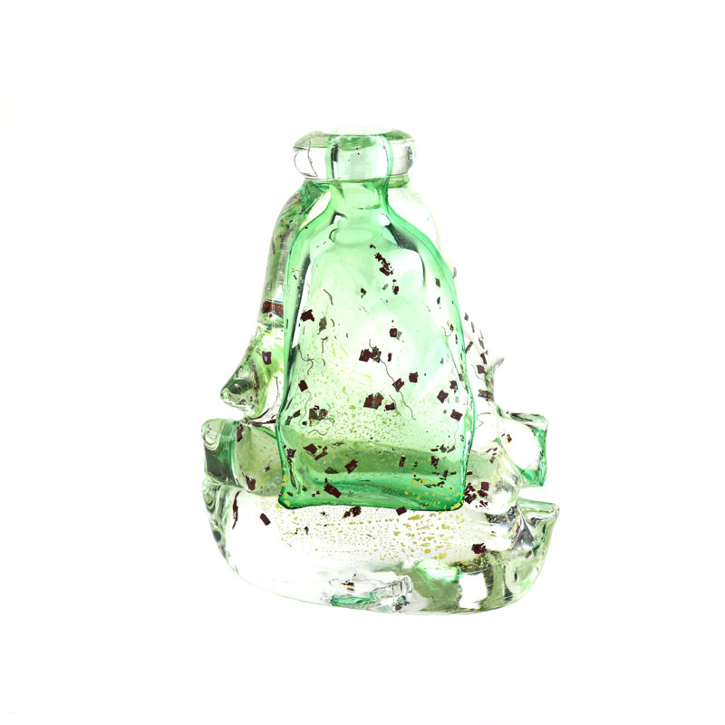 Antibes European Art Glass Vase Green