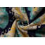 Oreiller en velours de soie The Azure & Gold Medallion - 20 po x 20 po