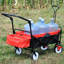 Chariot pliant d'extérieur - Chariot pliable robuste avec cadre en acier et porte-gobelet, adapté à différents trottoirs