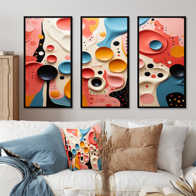 Colourful Abstract Liquid Art Swirls I - Abstract Wall Art Decor