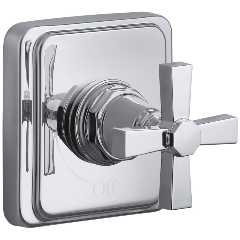 Pinstripe® Valve Trim with Pure Design Cross Handle for Volume Control Valve, Requires Valve, Polished Chrome