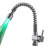 Pull Down Single Handle Kitchen Faucet with LED Light,Pre-Rinse kitchen faucet with Single Handle
