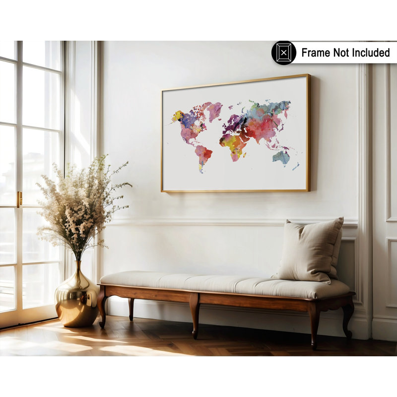 Carte de couleur arc-en-ciel, Sans cadre, Affiche, H 18 po x l 24 po