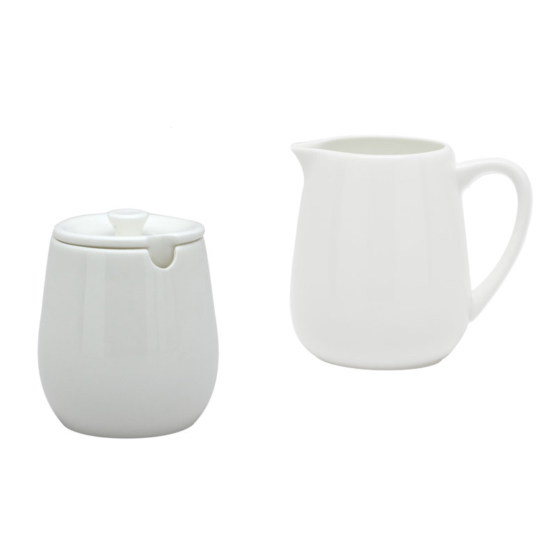 Helios Sugar And Creamer Set with Lid