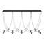 Demars 140cm Glass Top Console Table