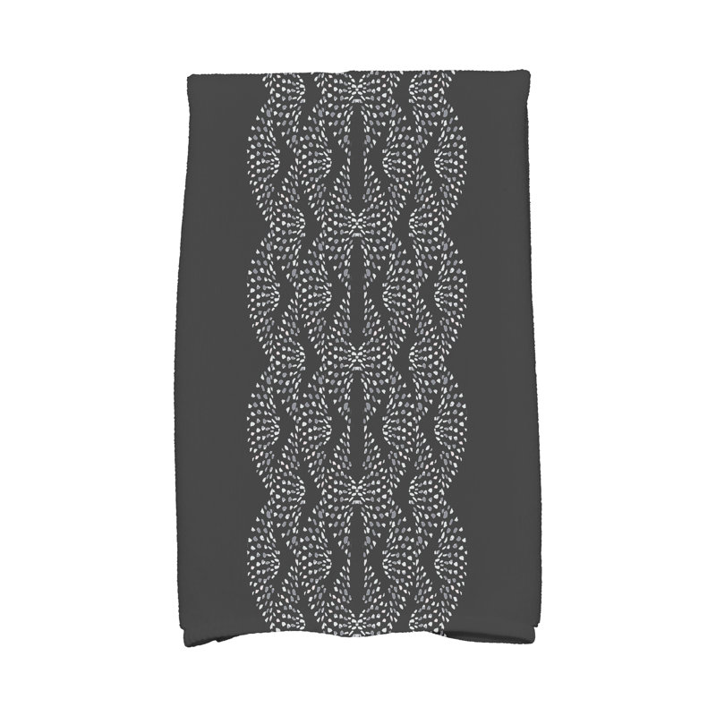 Stripe Tea Towel Kitchen Towel, Black