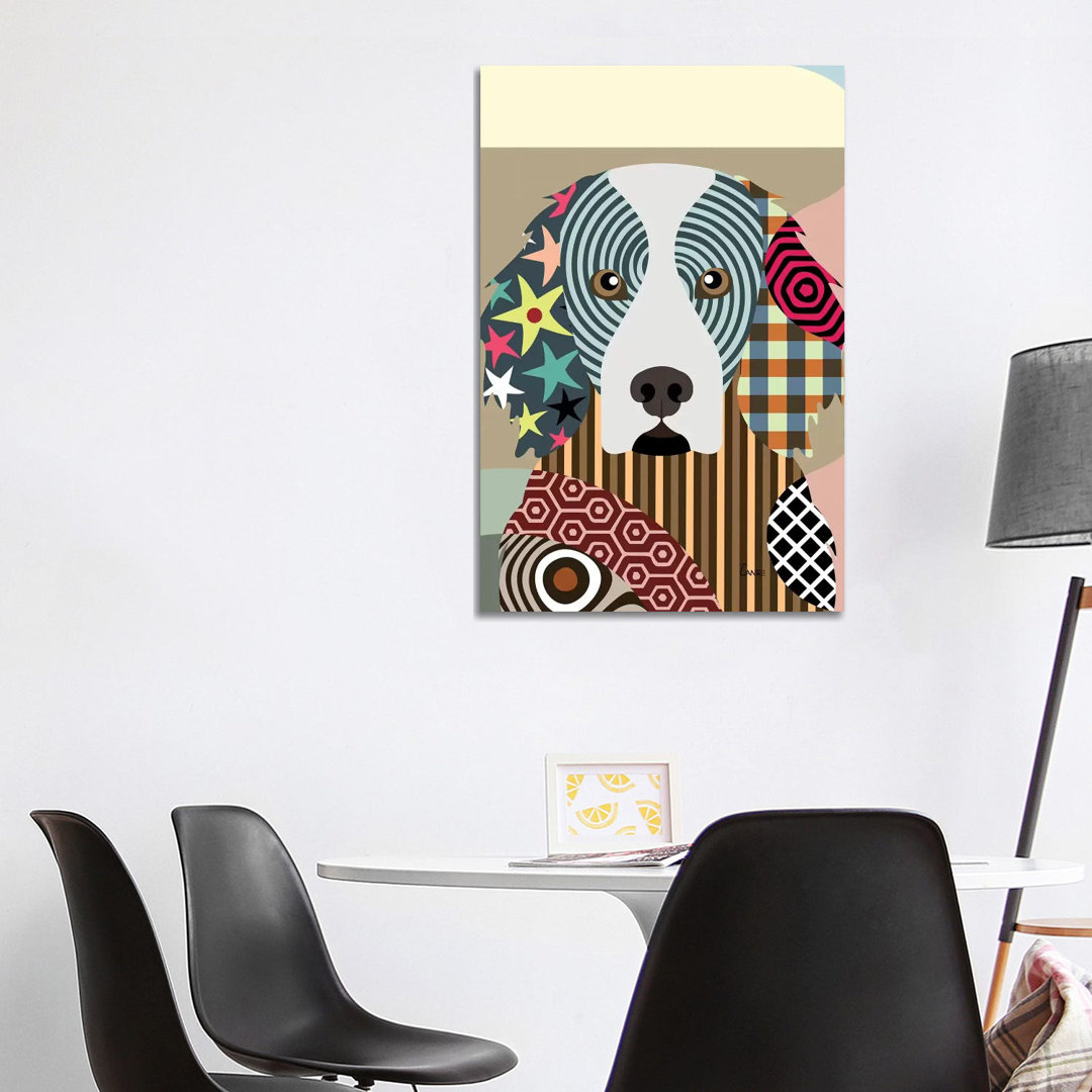 Gordon Setter by Lanre Studio - Wrapped Canvas Print