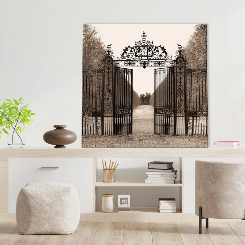 «Hampton Gate» par Alan Blaustein - photographie, Toile tendue, H 18 po x l 18 po x P 1 po