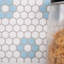 Carreau de mosaïque en porcelaine nid d'abeille 1 po x 1 po Value Series-98546888