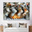 Orange orange bas de Noël II - ensemble de reproductions d'art mural de Noël-107190322-107190324