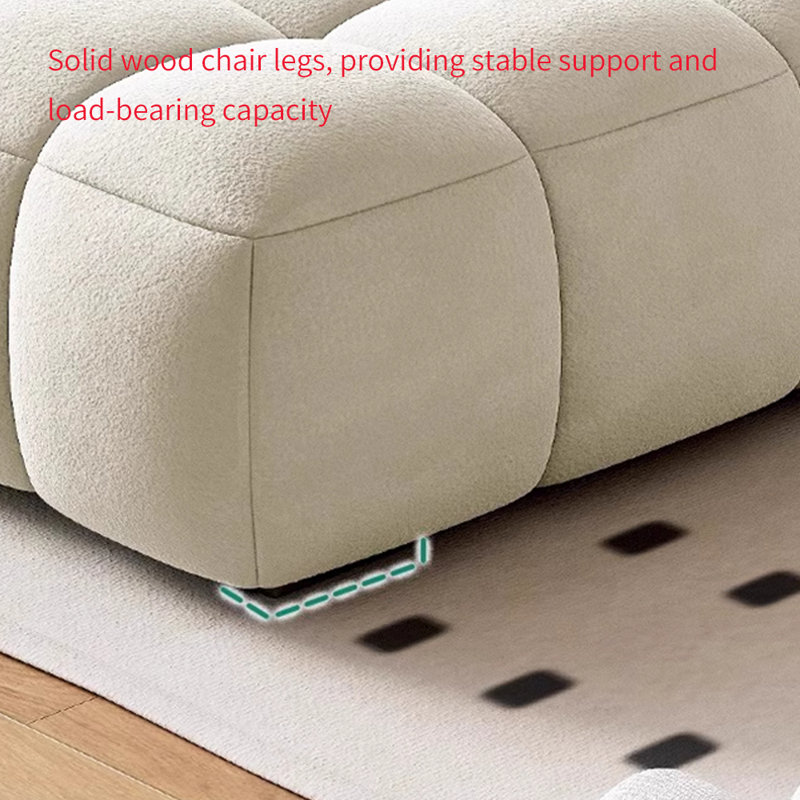 Peyo, Right Hand Facing, Beige Polyester Blend