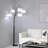 Smart 80" 5-Light Arc Floor Lamp With APP & Remote, Adjustable Heads, Dimmable 3000K-6000K For Living Room-1668043365