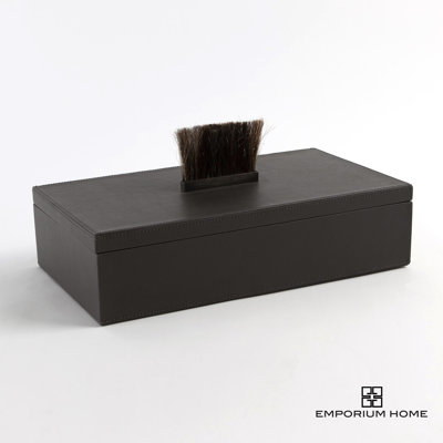 Emporium Home Leather Decorative Box