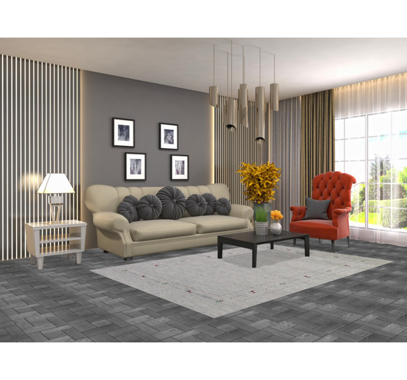Tapis tribal Gabbeh 5 x 8