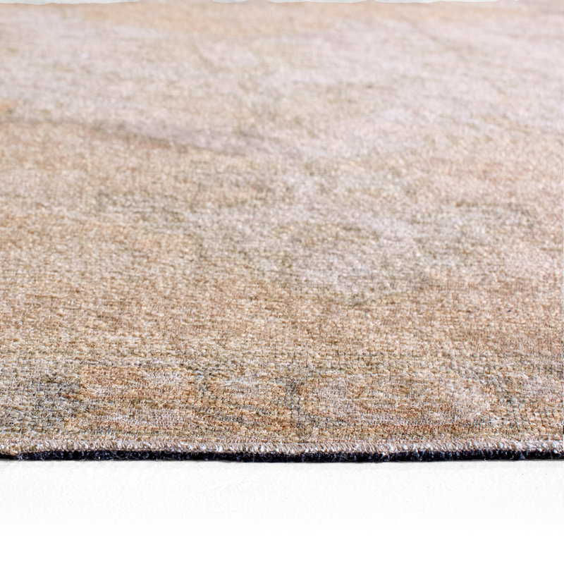 Vibe by Bungalow Rose Nico Powerloomed Medallion Area Rug, Rectangle 4' x 6'