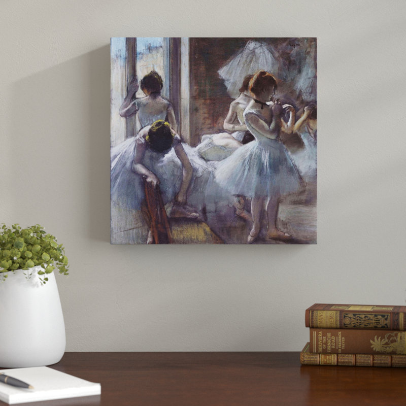 Dancers Preparing No. 1 by - Wrapped Canvas, 76cm H x 76cm W