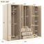 Zadok en bois 6 portes avec 3 tiroirs à l'intérieur-2130312031