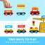 Jouets pour tout-petits, 12 ensembles de train magnétique en bois pour tout-petits, jouets sensoriels Montessori, jouets éducatifs préscolaires, cadeaux d'anniversaire pour garçons et filles