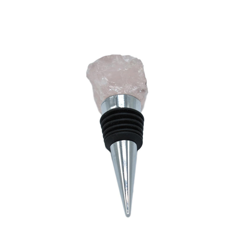 Devoe Stone Bottle Stopper, Rose Quartz