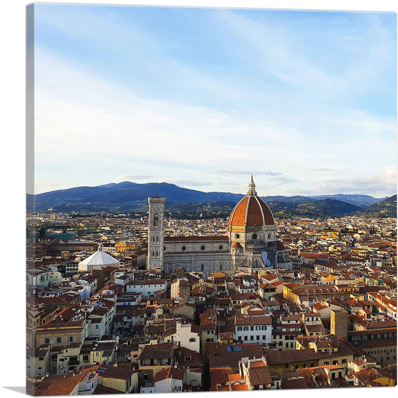 Florence, Italie, cathédrale Santa Maria Del Fiore, reproduction de photo sur toile tendue, H 18 po x l 18 po x P 0,75 po