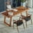 Nut-brown Rectangular Solid Wood Writing desk-506499827