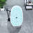 59.1'' x 28.4'' Freestanding Soaking Acrylic Bathtub