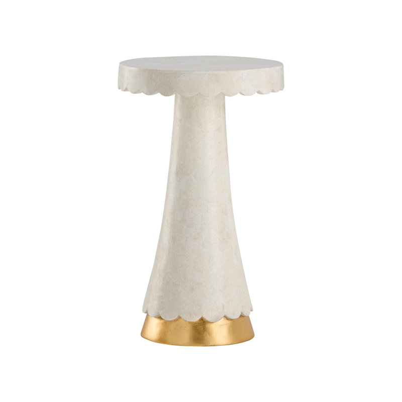 Puttick Stone Pedestal End Table