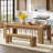 78.7-inch Rectangle Dining Table For 6, Long Dinner Table For Kitchen, Dining Room-1144981572